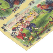 イースターバニー野球テーブルランナー ショートテーブルランナー (コーナー)