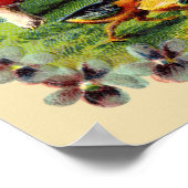 イースターバニー野球ポスター ポスター (角)