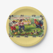 イースターバニー野球紙皿 ペーパープレート (正面)