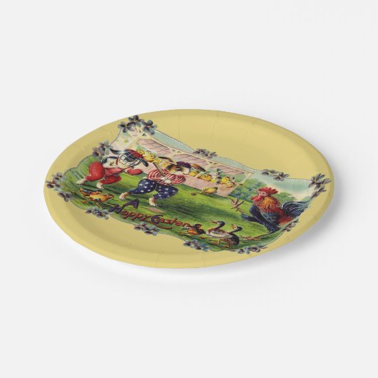 イースターバニー野球紙皿 ペーパープレート (アングル)