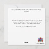 イースターバニー雨の日アドベンチャークリスチャン シーズンカード (裏面)