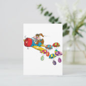 イースターバニー飛行機 シーズンポストカード (スタンド正面)