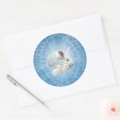 イースターバニー魔法シール ラウンドシール (封筒)