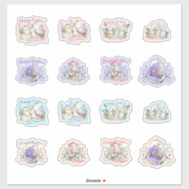 イースターバニー鳥バスケット卵かわいい シール