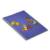 イースターバニー鶏の卵イラストレーション ノートブック (右側)