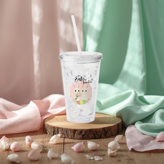 イースターバニー2体 オーダーメイド アクリルタンブラー
