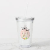 イースターバニー2体 オーダーメイド アクリルタンブラー (裏面)