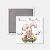 イースターバニー2 -ハッピーイースター磁石 マグネット (正面/裏面)