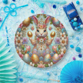 イースターバニー3D ～パステル～ ペーパープレート (パーティー)