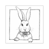 イースターバニー かわいいウサギ スクラップブッキング ジャーナリング ラバースタンプ (インプリント)