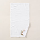 イースターバニー、アヒル、花と十字架 バスタオルセット (ハンドタオル)