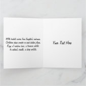 イースターバニー&イースターエッグアートワーク カード (内部)