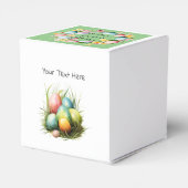 イースターバニー&イースターエッグアートワーク フェイバーボックス (裏面サイド)