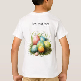 イースターバニー&イースターエッグアートワーク Tシャツ