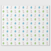 イースターバニー&イースターエッグ ラッピングペーパー (フラット)