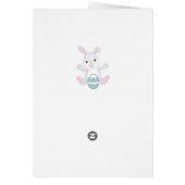 イースターバニー&イースターエッグonライトブルー (裏面)