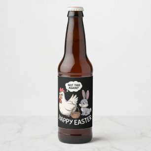イースターバニー ウサギ ニワトリ もうやめて ビールラベル