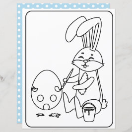 イースターバニー&エッグカラーリングページ紙 子供へ