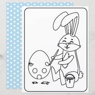 イースターバニー&エッグカラーリングページ紙 子供へ