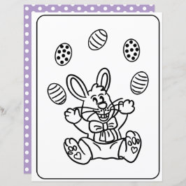 イースターバニー&エッグカラーリングページ紙 子供へ