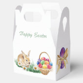 イースターバニー、カラフル卵とデイジー フェイバーボックス (オープン)