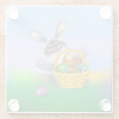 イースターバニー ガラスコースター (裏面)