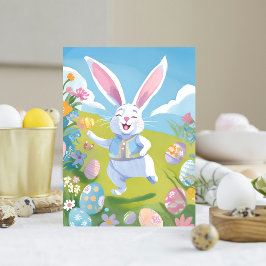 イースターバニー | キュートイースターパステルワイルドフラワー シーズンカード