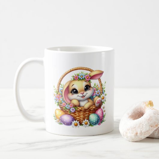 イースターバニー コーヒーマグカップ (ドーナツ)