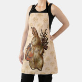 イースターバニー ゴールド フラワーズ オンピーチ エプロン (インサイチュ)