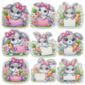 イースターバニー サイン ホルダー シール (正面)