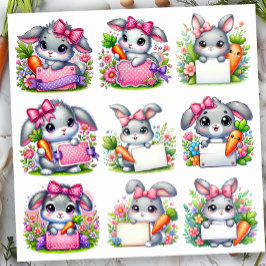 イースターバニー サイン ホルダー シール