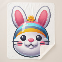 イースターバニー シェルパブランケット