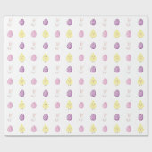 イースターバニー、シック、イースターエッグ ラッピングペーパー (フラット)