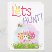 イースターバニー シーズンカード (正面/裏面)