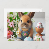 イースターバニー シーズンポストカード (正面/裏面)