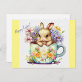 イースターバニー シーズンポストカード (正面/裏面)