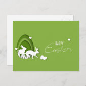 イースターバニー シーズンポストカード (正面/裏面)