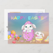 イースターバニー シーズンポストカード (正面/裏面)