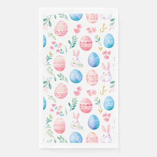 イースターバニー – シームレスパターンティッシュペーパー (正面)