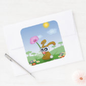 イースターバニー スクエアシール (封筒)