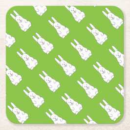 イースターバニー スクエアペーパーコースター