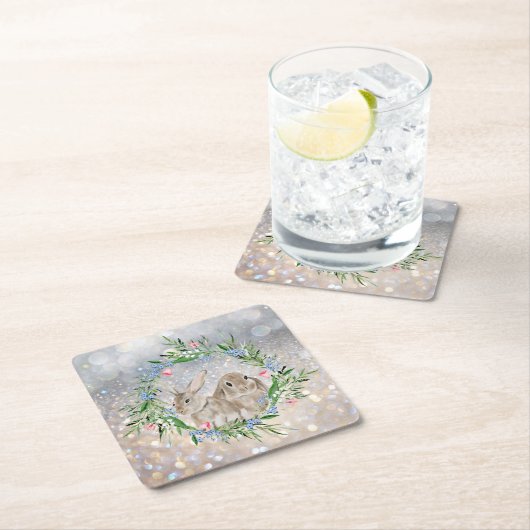 イースターバニー スクエア ペーパーコースター (インサイチュ)