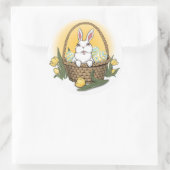 イースターバニー ステッカー クラシック イースター ステッカー イースター バスケットとイースター (バッグ)