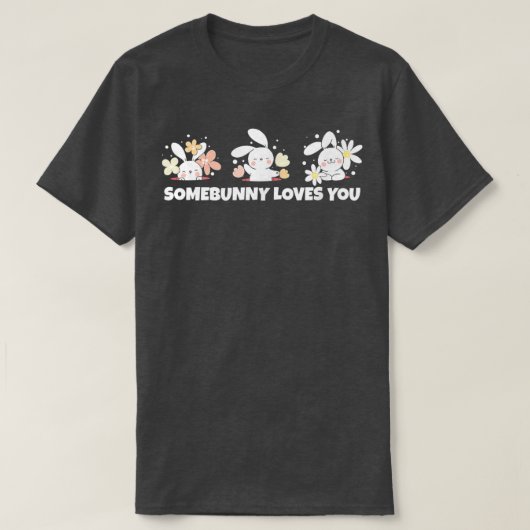 イースターバニー、ソメイバニーはTシャツを愛している Tシャツ (デザイン正面)