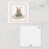 イースターバニー チック（ポストカードスタイル） グリーティング ノートカード (正面/裏面)