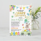 イースターバニー ドライブスルー ベイビーシャワー パレード 招待状 (スタンド正面)