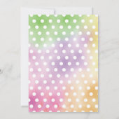 イースターバニー ドライブスルー ベイビーシャワー パレード 招待状 (裏面)