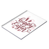 イースターバニー ノートブック - かわいい春のジャーナル (左側)