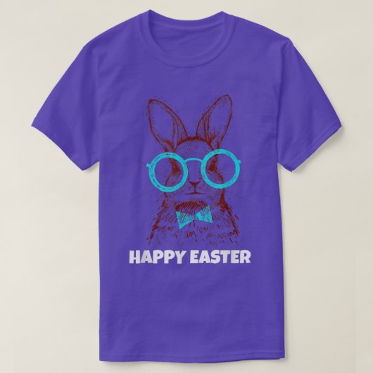 イースターバニー、ハッピーイースター343 Tシャツ (デザイン正面)