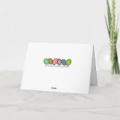 イースターバニー、ハッピーイースター カード (裏面)